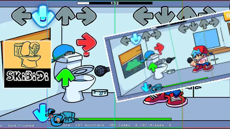 Скачать Fnf Skibi Toilet Game [Взлом Много денег и МОД Меню] версия 0.9.1 на Андроид