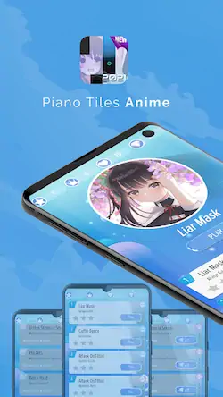 Скачать Piano Anime Tiles Music [Взлом Бесконечные монеты и МОД Меню] версия 2.2.5 на Андроид