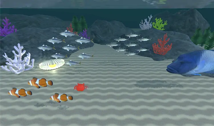 Скачать Swim in touch! SeaCreatures [Взлом на деньги и МОД Меню] версия 2.2.5 на Андроид