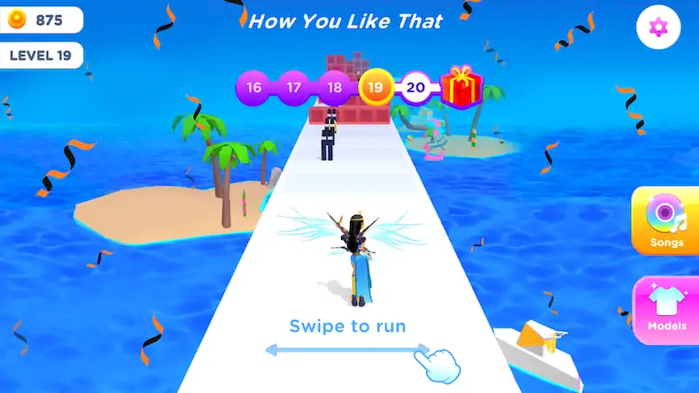 Скачать Dancing Race - бегать игра [Взлом на монеты и МОД Меню] версия 1.7.7 на Андроид