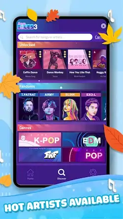 Скачать Kpop Piano: EDM & Piano Tiles [Взлом на монеты и МОД Меню] версия 0.1.8 на Андроид