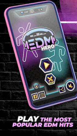 Скачать Guitar Hero Game: EDM Music [Взлом Бесконечные монеты и МОД Меню] версия 1.7.6 на Андроид
