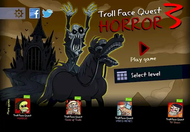 Скачать Troll Face Quest: Horror 3 [Взлом на деньги и МОД Меню] версия 1.5.7 на Андроид