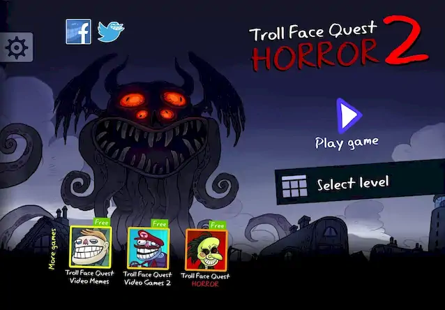 Скачать Troll Face Quest: Horror 2 [Взлом на деньги и МОД Меню] версия 2.9.6 на Андроид