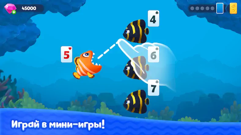 Скачать Fishdom Solitaire [Взлом Много денег и МОД Меню] версия 0.6.5 на Андроид