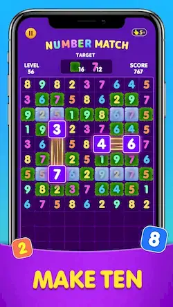 Скачать Number Match: Ten Crush Puzzle [Взлом Много монет и МОД Меню] версия 0.2.9 на Андроид
