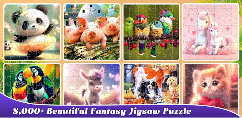 Скачать Fantasy Jigsaw - Magic Puzzle [Взлом Бесконечные деньги и МОД Меню] версия 1.8.8 на Андроид