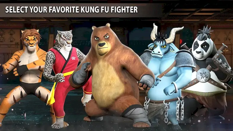 Скачать Kung Fu Animal: Fighting Games [Взлом Бесконечные монеты и МОД Меню] версия 1.7.8 на Андроид