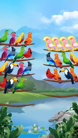 Скачать Головоломка Сортировка птиц [Взлом Много денег и МОД Меню] версия 0.7.3 на Андроид