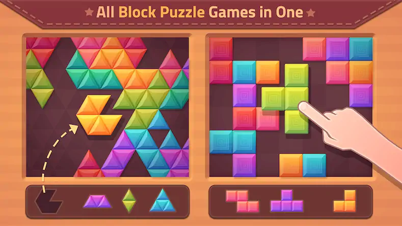 Скачать Block Puzzle Games [Взлом на деньги и МОД Меню] версия 1.5.2 на Андроид