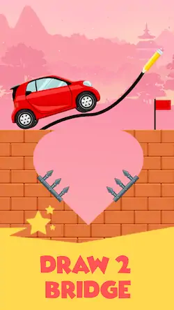 Скачать Draw 2 Bridge: Draw Save Car [Взлом Бесконечные деньги и МОД Меню] версия 0.3.2 на Андроид