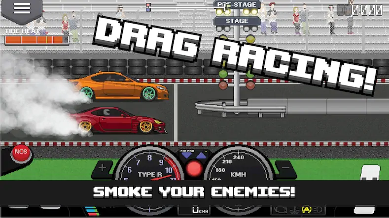 Скачать Pixel Car Racer [Взлом на деньги и МОД Меню] версия 2.7.3 на Андроид