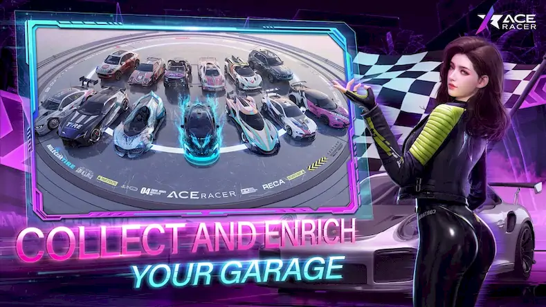 Скачать Ace Racer [Взлом на монеты и МОД Меню] версия 0.4.3 на Андроид