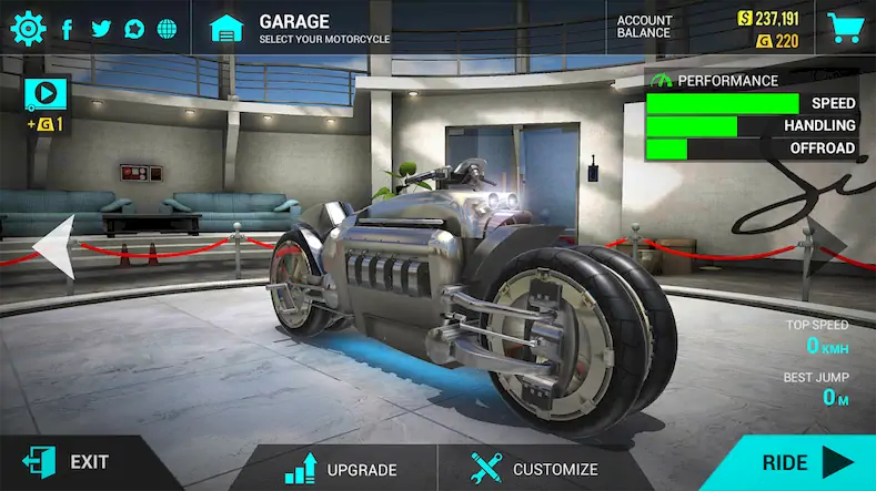 Скачать Ultimate Motorcycle Simulator [Взлом на деньги и МОД Меню] версия 0.3.4 на Андроид