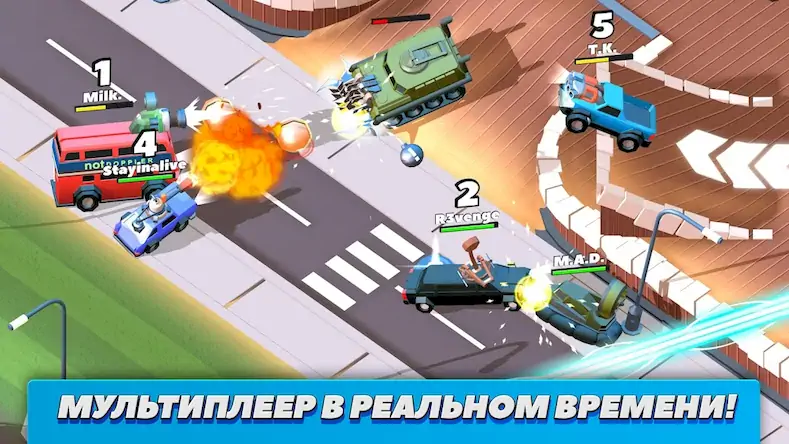 Скачать Crash of Cars [Взлом Много денег и МОД Меню] версия 0.9.5 на Андроид