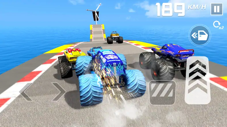 Скачать Car Games: Monster Truck Stunt [Взлом Много монет и МОД Меню] версия 1.7.7 на Андроид