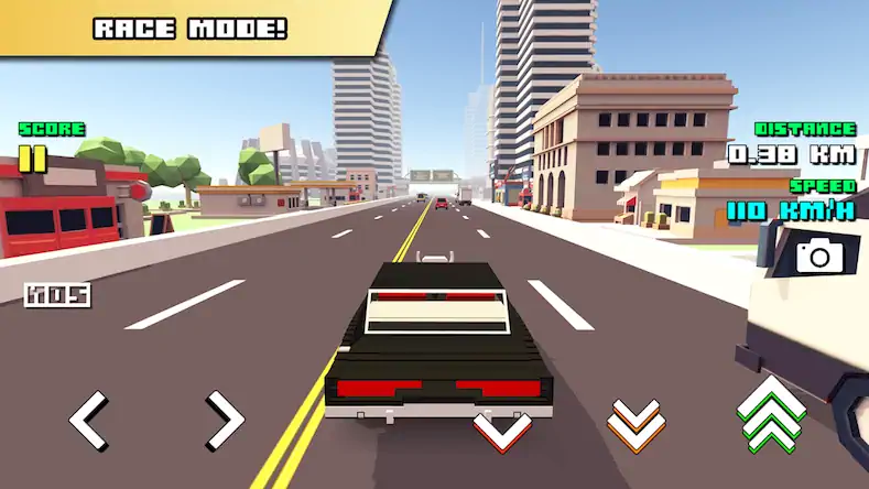 Скачать Blocky Car Racer [Взлом Много монет и МОД Меню] версия 2.3.5 на Андроид