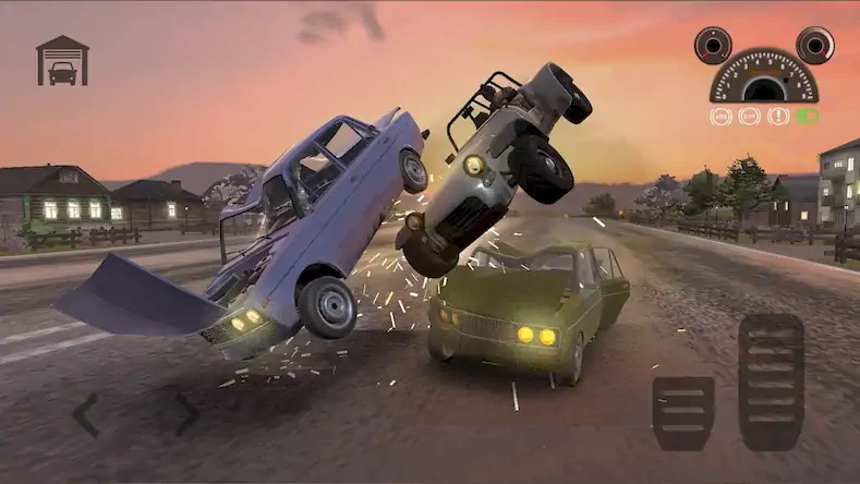 Скачать Car Crash Racing - Россия [Взлом Бесконечные монеты и МОД Меню] версия 1.9.9 на Андроид