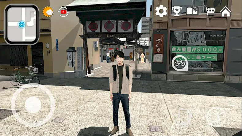 Скачать Доставка еды Sim- Япония Осака [Взлом на монеты и МОД Меню] версия 0.4.8 на Андроид
