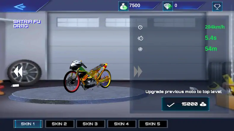 Скачать Real Drag Bike Racing [Взлом Бесконечные деньги и МОД Меню] версия 0.7.3 на Андроид