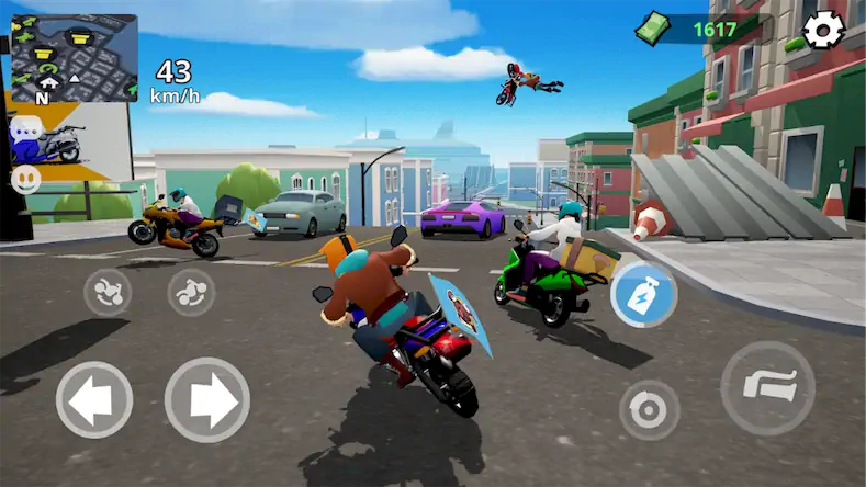 Скачать Moto City: мотогонки курьеров [Взлом Бесконечные деньги и МОД Меню] версия 0.3.5 на Андроид