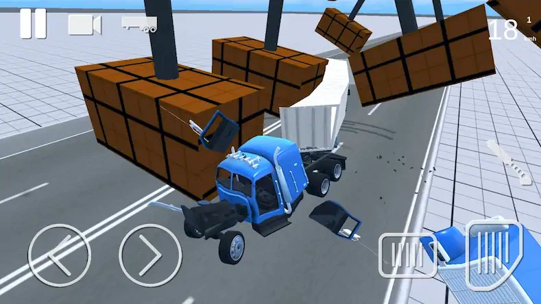 Скачать Truck Crash Simulator Accident [Взлом на монеты и МОД Меню] версия 1.1.7 на Андроид