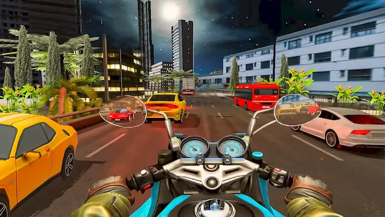 Скачать Moto Traffic Bike Race Game 3d [Взлом Бесконечные деньги и МОД Меню] версия 0.2.7 на Андроид