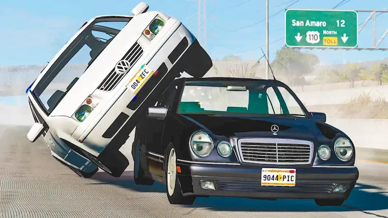 Скачать Realistic Car Crash Simulator [Взлом на монеты и МОД Меню] версия 1.9.9 на Андроид