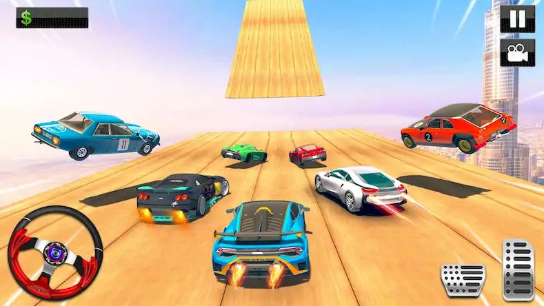 Скачать Mega Ramp Stunt Car Games 3D [Взлом Бесконечные монеты и МОД Меню] версия 2.6.8 на Андроид