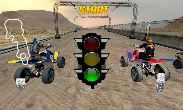 Скачать ATV Quad Bike Racing Game [Взлом на деньги и МОД Меню] версия 0.3.8 на Андроид