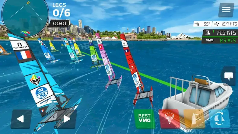 Скачать Virtual Regatta Inshore [Взлом Бесконечные монеты и МОД Меню] версия 1.4.2 на Андроид