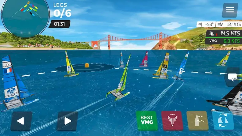 Скачать Virtual Regatta Inshore [Взлом Бесконечные монеты и МОД Меню] версия 1.4.2 на Андроид