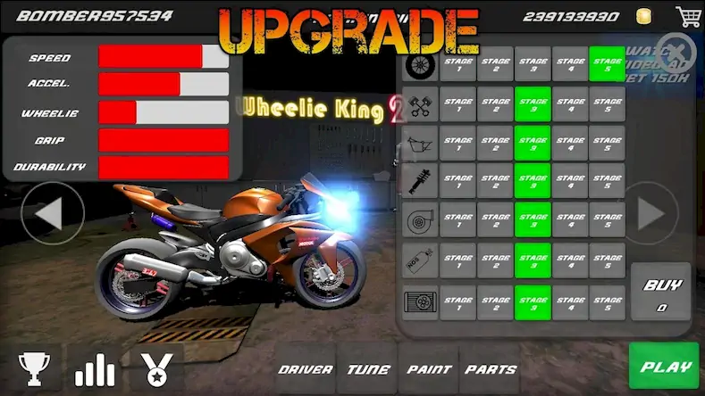 Скачать Wheelie King 2 - motorcycle 3D [Взлом Бесконечные монеты и МОД Меню] версия 2.7.5 на Андроид