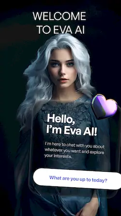 Скачать EVA AI Chat Bot & Soulmate [Взлом на деньги и МОД Меню] версия 0.9.6 на Андроид