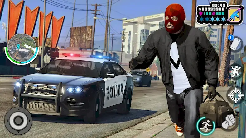 Скачать Игра Grand Gangster Theft Auto [Взлом Бесконечные монеты и МОД Меню] версия 2.8.4 на Андроид