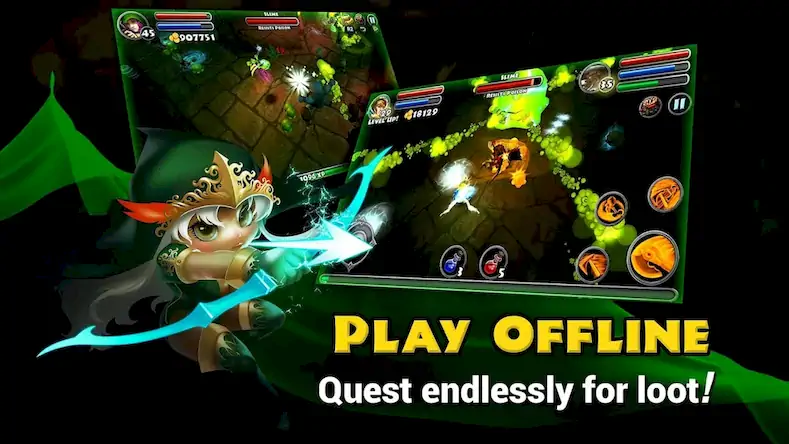 Скачать Dungeon Quest [Взлом на деньги и МОД Меню] версия 2.9.1 на Андроид