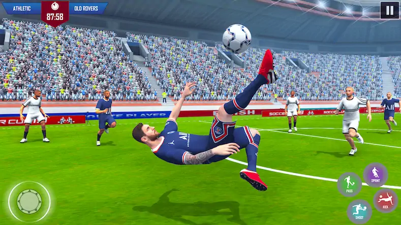 Скачать Игра футбольной лиги 3D [Взлом Много монет и МОД Меню] версия 2.8.2 на Андроид