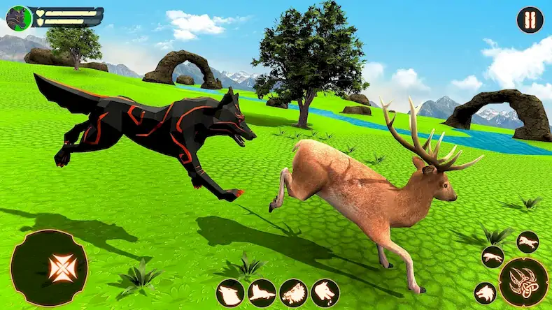 Скачать волк игры : симулятор животных [Взлом на монеты и МОД Меню] версия 0.7.3 на Андроид