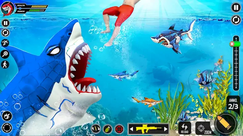 Скачать Shark Attack FPS Sniper Game [Взлом Бесконечные монеты и МОД Меню] версия 0.7.7 на Андроид
