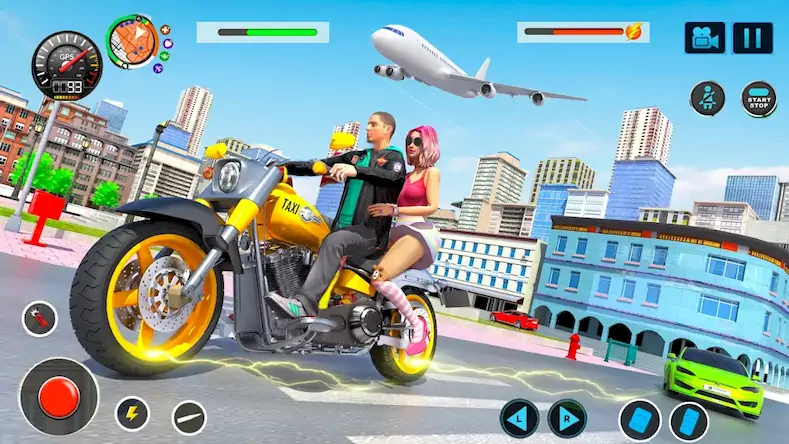 Скачать Flying Bike Driving Simulator [Взлом Много монет и МОД Меню] версия 0.2.5 на Андроид