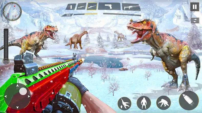 Скачать Real Dino Hunting Animal Games [Взлом Много денег и МОД Меню] версия 0.9.9 на Андроид