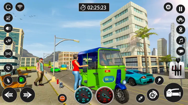 Скачать Tuk Tuk Rickshaw Taxi Driver [Взлом Много монет и МОД Меню] версия 2.2.8 на Андроид