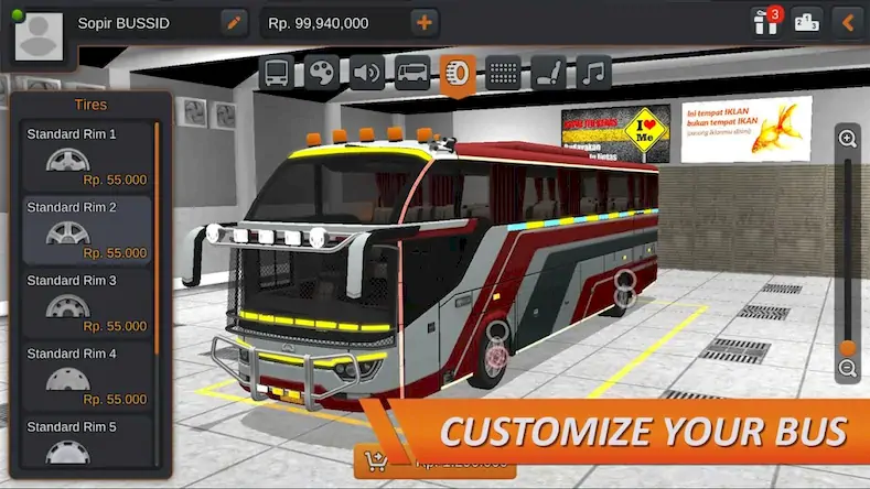 Скачать Bus Simulator Indonesia [Взлом Бесконечные монеты и МОД Меню] версия 0.5.5 на Андроид