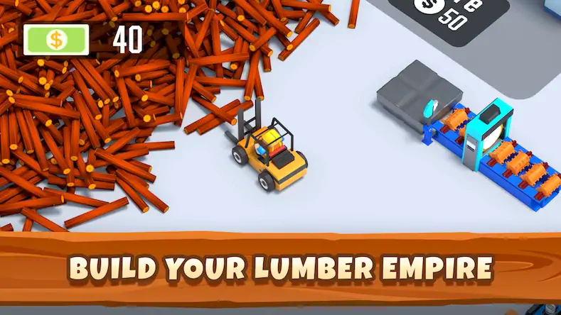 Скачать Idle Lumber - Bedrijfs Magnate [Взлом на деньги и МОД Меню] версия 0.8.9 на Андроид