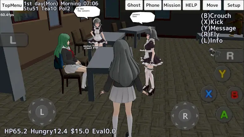Скачать School Girls Simulator [Взлом Много монет и МОД Меню] версия 2.7.7 на Андроид