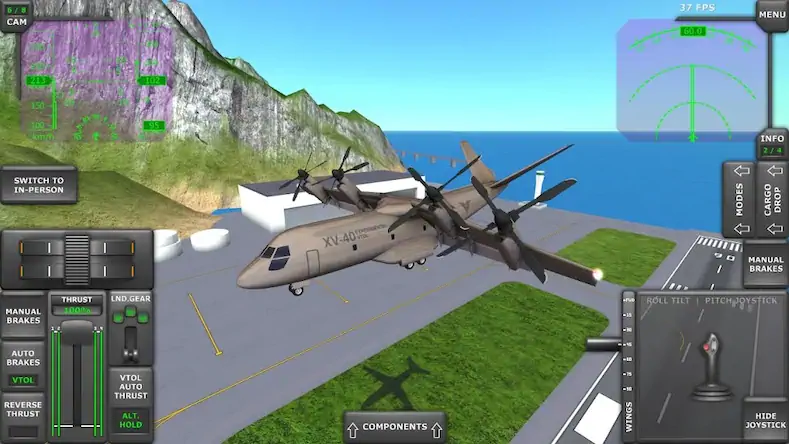 Скачать Turboprop Flight Simulator [Взлом Бесконечные деньги и МОД Меню] версия 2.1.4 на Андроид
