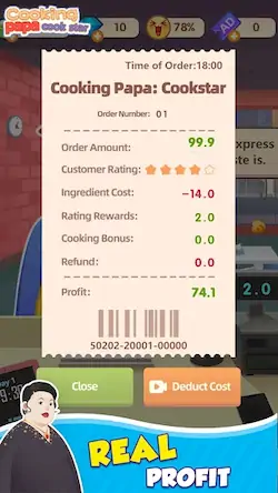 Скачать Cooking Papa:Cookstar [Взлом Бесконечные деньги и МОД Меню] версия 2.7.8 на Андроид