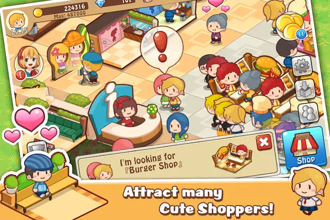 Скачать Happy Mall Story: Sim Game [Взлом Бесконечные деньги и МОД Меню] версия 1.2.4 на Андроид