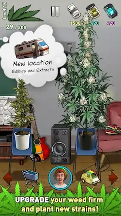 Скачать Weed Firm 2: Bud Farm Tycoon [Взлом Бесконечные деньги и МОД Меню] версия 0.6.1 на Андроид