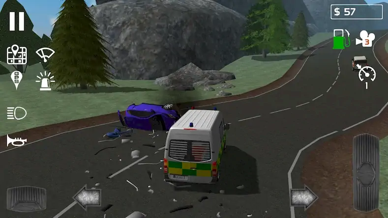 Скачать Emergency Ambulance Simulator [Взлом на деньги и МОД Меню] версия 0.4.5 на Андроид